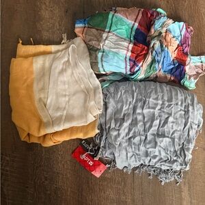 Bundle of 3 Lightweight Scarves – Great Condition